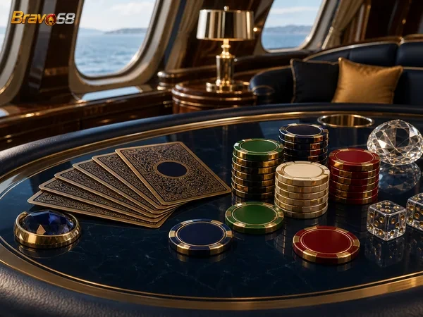 Contoh layar permainan Monster Dice di perangkat seluler